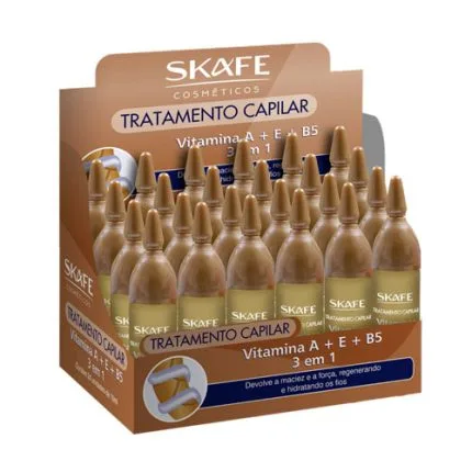 آمپول درمان مویرگی فیبر مو ویتامین A+E+B5 (مخصوص بازیابی فیبر مو)