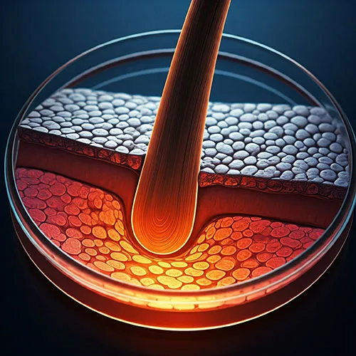 تراپی قوی با عمق نفوذ در کلیه لایه های کوتیکولی ساقه مو