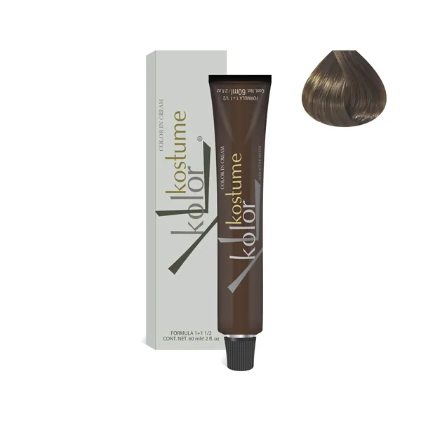 رنگ مو بلوند طلایی متمایل به خاکستری کاستوم 60 میل