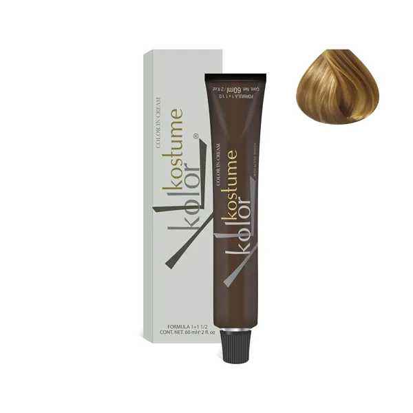 رنگ مو بلوند طلایی روشن کاستوم 60 میل