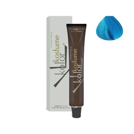 رنگ مو فانتزی آبی نئونی کاستوم