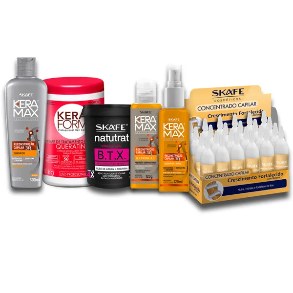 کیت درمانی شارژ کراتین مو اسکیف