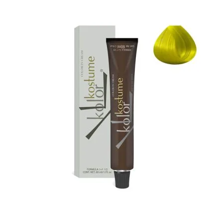 رنگ مو فانتزی زرد نئون کاستوم 60 میل