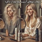 نجات موهای آسیبدیده بعد از دکلره