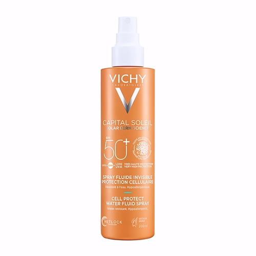 اسپری ضد آفتاب Vichy CAPITAL SOLEIL Cell Protect Water Fluid SPF50
